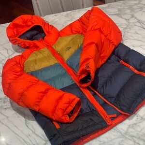L.L. Bean Dark Blue and Bright Orange Jacket